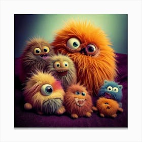 Firefly Group, Friendly, Fluffy, Creatures, Lies, Special Ability, Whimsical, Adorable, Quirky, Play Canvas Print