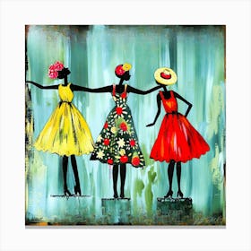 3 Friends - Dance Like Me Canvas Print