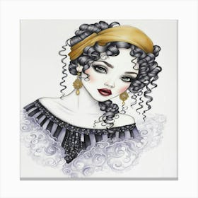 Victorian Girl Canvas Print