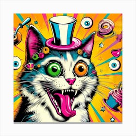 Pop Cat 21 Canvas Print