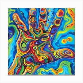 Abstract Hand Painting 1 Canvas Print