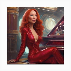 Tori Amos as Jessica Rabbit II Canvas Print