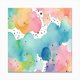 Watercolor Clouds Canvas Print