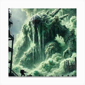 A Scene Showcasing The Role Of Noxythrax, The Vapo Converted Canvas Print