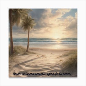 Ocean Whisperer Essentials Canvas Print