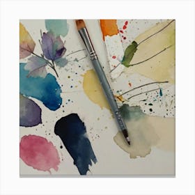 Watercolor Painting Canvas Print