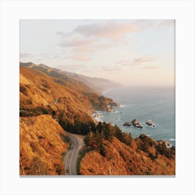 Road Along California Coast Canvas Print