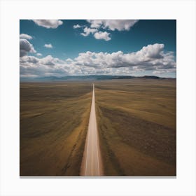 Straight High Road In The Sky Canvas Print