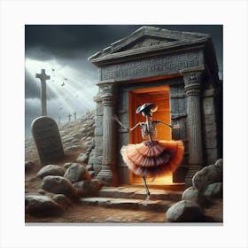 Skeleton Dancer Canvas Print