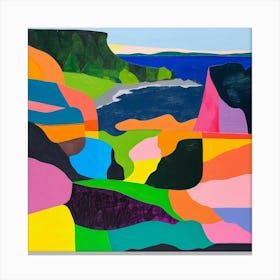 Colourful Abstract Acadia National Park Usa 6 Canvas Print