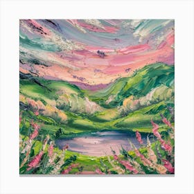 Sunset In The Hills Canvas Print