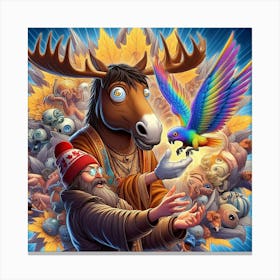 Canadian MooseKnucks🫎 Canvas Print