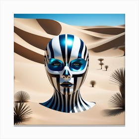 Woman In The Desert 20 Canvas Print
