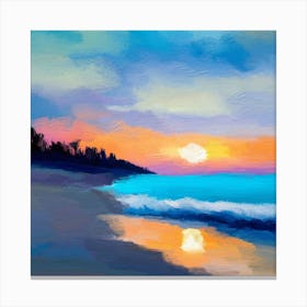 Sunset Pastel Colors Canvas Print