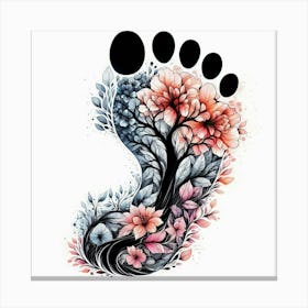 A human footprint 2 Canvas Print