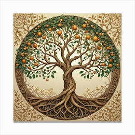 Christmas Tree Of Life The Festive Tree Of Life (1) Canvas Print