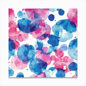 Watercolor Splatters 12 Canvas Print