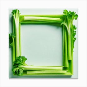 Celery Frame 3 Canvas Print