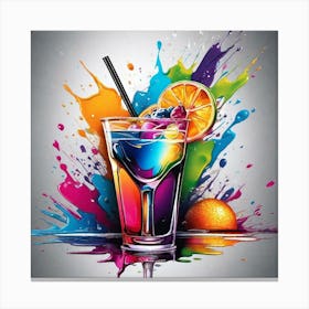 Colorful Drink Canvas Print