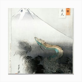 Dragon Of Fuji Canvas Print