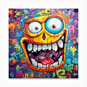 Face Of The Monster Canvas Print