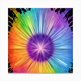 Rainbow Swirl Canvas Print