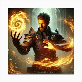 Kael Firebrand Fire Manipulation Canvas Print