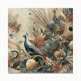 Peacocks Canvas Print