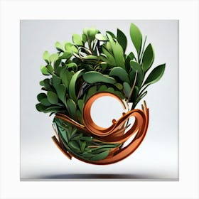 Circle Of Plants Canvas Print