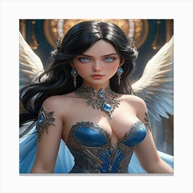 Angel Of The Sky Canvas Print