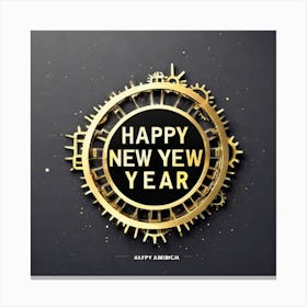 Happy New Year 125 Canvas Print