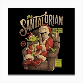 Santalorian - Funny Cute Star Christmas Wars Gift 1 Canvas Print