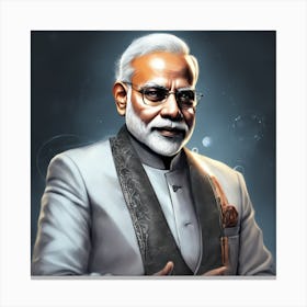 Prime Minister Modi Canvas Print