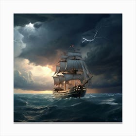Stormy Sea Canvas Print