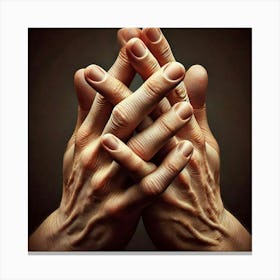 Hands Praying Canvas Print