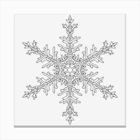 Snowflake Mandala 01 Canvas Print