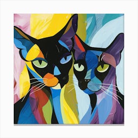 Kisha2849 Burmese Cats Colorful Picasso Style No Negative Space 260a07df 4c77 4c01 A9dd 036acbd33e0d Canvas Print