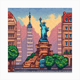 Pixel Art 11 Canvas Print