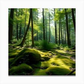 Mossy Forest 7 Canvas Print