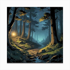 Forest pathway Canvas Print