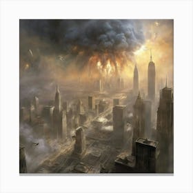 Apocalypse City 4 Canvas Print