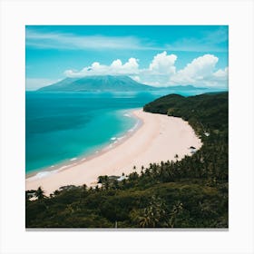 Natural Image A Scenic Landscape Such As A Tro Canvas Print