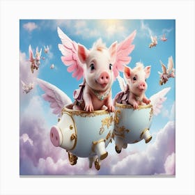 Pigs In The Sky Canvas Print