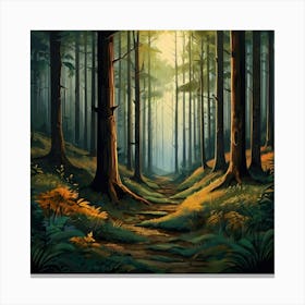 Forest Path 2 Canvas Print