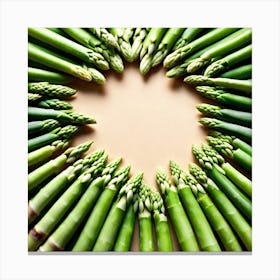 Asparagus Spears In A Circle 1 Canvas Print