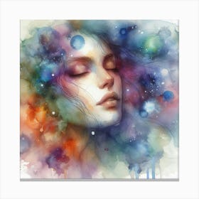 Dreaming Woman 1 Canvas Print