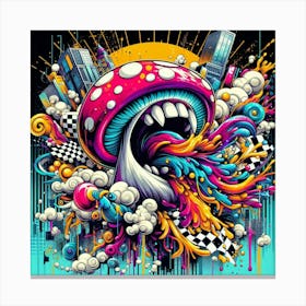 Mushroom City 4 Canvas Print