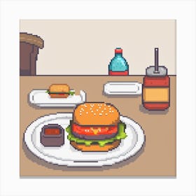 Pixel Art 24 Canvas Print