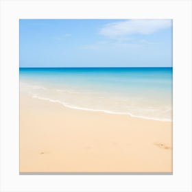 Sand Beach With Waves In Summer Canvas Print