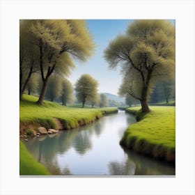 River In The Grass 36 Canvas Print